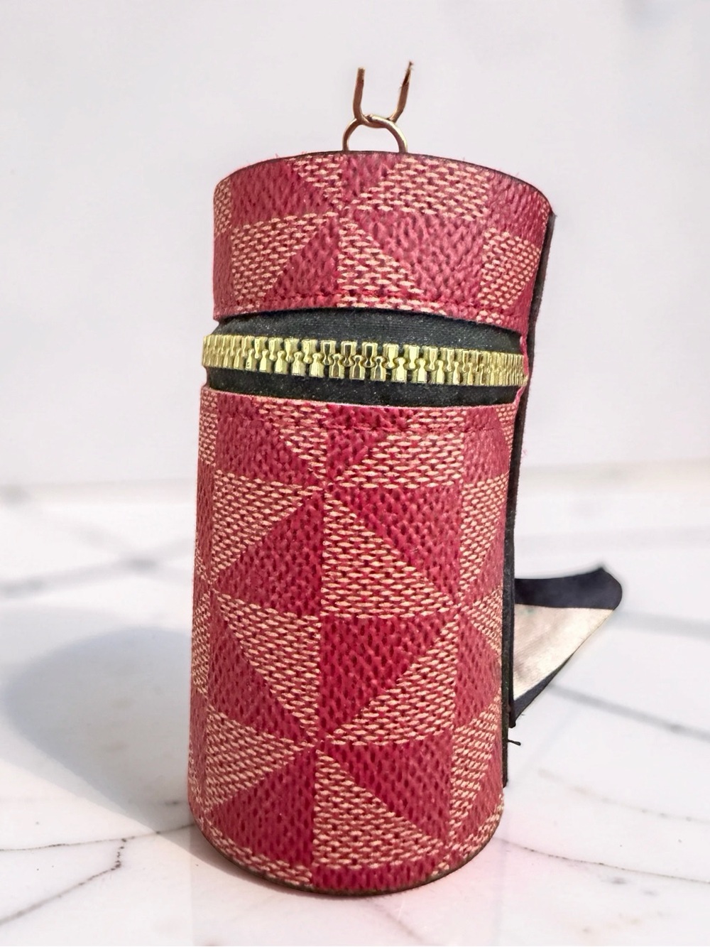 Y2K Vintage Francesco Biasia Red Leather Shoulder Bag… - Gem